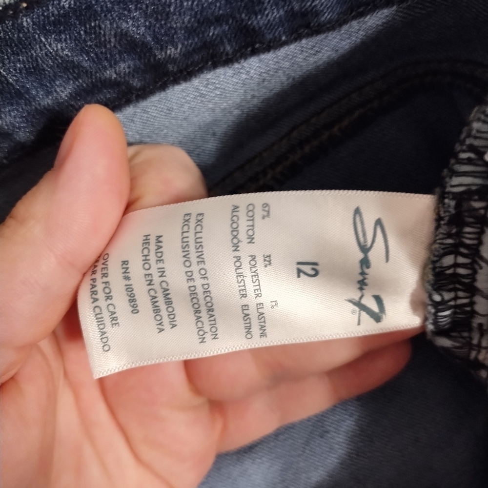 Seven7 Fashion‎ Jean High Rise Step Hem Cropped Casual Preppy Denim Jean 12 - Picture 8 of 9